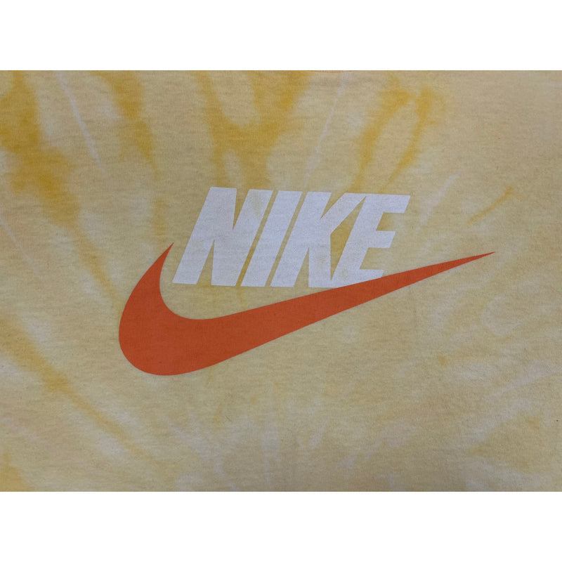 (00s) Nike Chest Logo Yellow Bleached T-Shirt