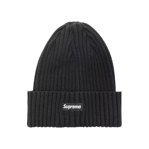 Supreme Overdyed Ribbed Beanie (SS18) 'Washed Black'