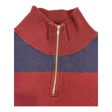 (90s) Polo Ralph Lauren 1/4 Zip Striped Sweatshirt