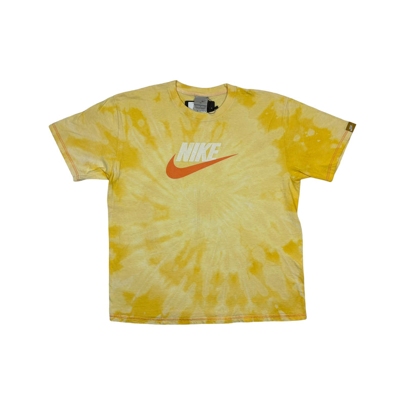 (00s) Nike Chest Logo Yellow Bleached T-Shirt