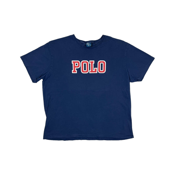 (90s) Polo by Ralph Lauren Spellout Logo T-Shirt