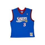 Hardwood Classics Mitchell & Ness 99-00 Sixers Allen Iverson Blue Bask