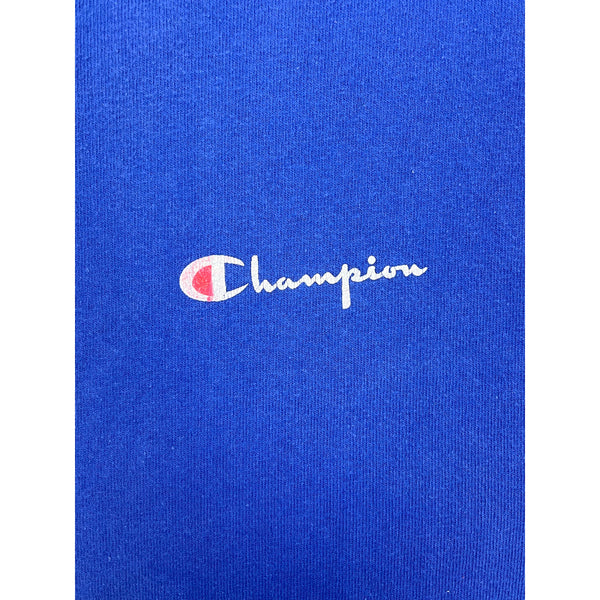 (80s) Champion Spellout Blue T-Shirt