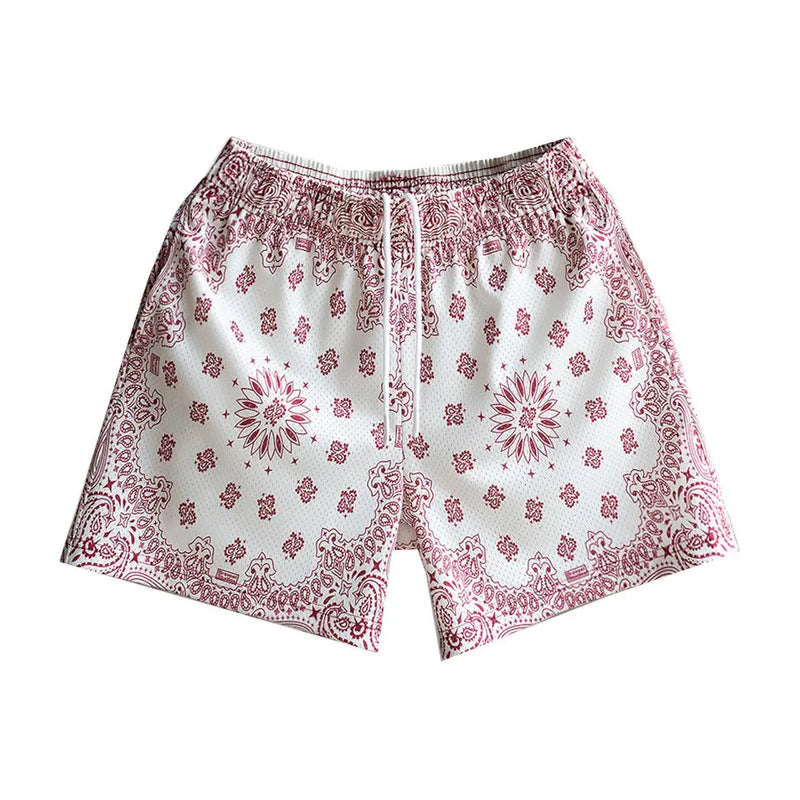 Bravest Studios Shorts Paisley 'Cream/Red'