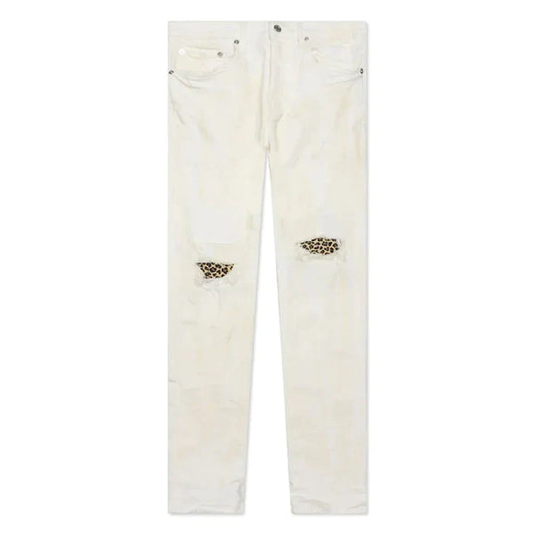 Purple Brand White Animal Repair Jeans