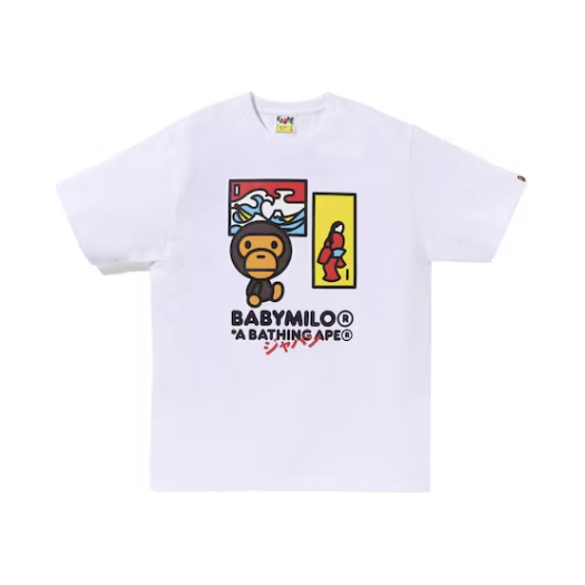 BAPE Japan Art Baby Milo Tee 'White'