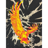 (90s) Flesh & Chrome Phoenix Fire Bird Bleached T-Shirt