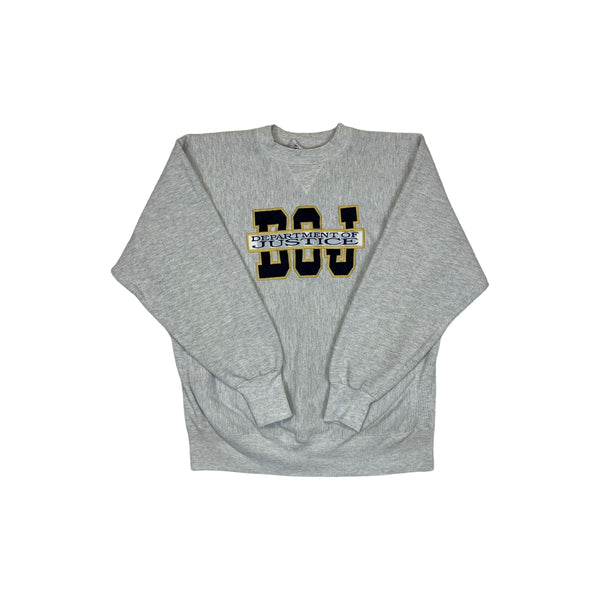 (90s) Department of Justice DOJ Reverse Weave Crewneck