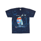 (90s) Long Beach Island Sailboat & Seagle All Over Print T-Shirt