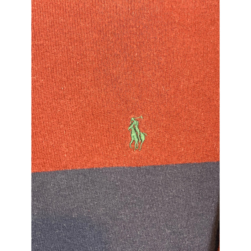 (90s) Polo Ralph Lauren 1/4 Zip Striped Sweatshirt