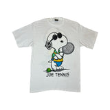 (90s) Snoopy 'Joe Tennis' Peanuts Cartoon Double Sided T-Shirt