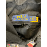 (modern) Polo Bear by Ralph Lauren Black Thin Hoodie Plaid Jacket Bear