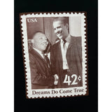 (2008) Barack Obama MLK 'Dreams Do Come True' Stamp T-Shirt