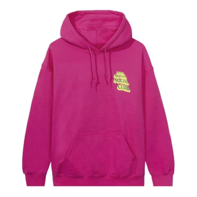 Anti Social Social Club Costumes Hoodie 'Hot Pink'