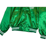 (90s) Coors Light Beer Kelly Green Satin Jacket