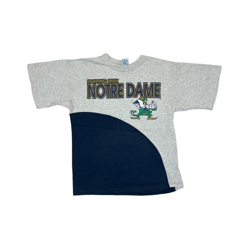 (90s) Notre Dame Fighting Irish Split Color NCAA T-Shirt