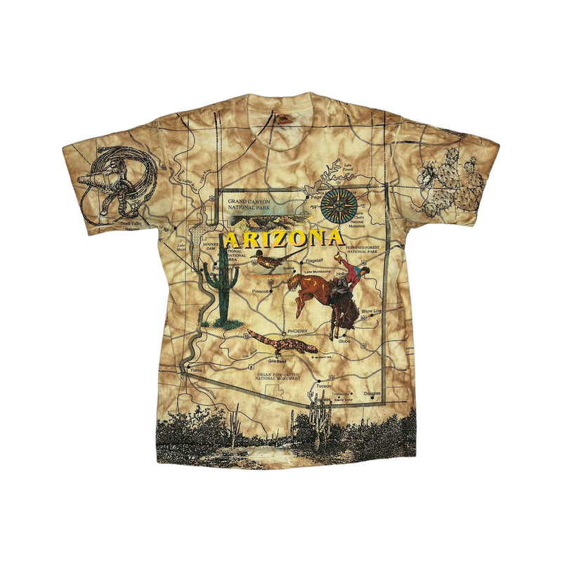 (1992) Arizona State Map All Over Print T-Shirt