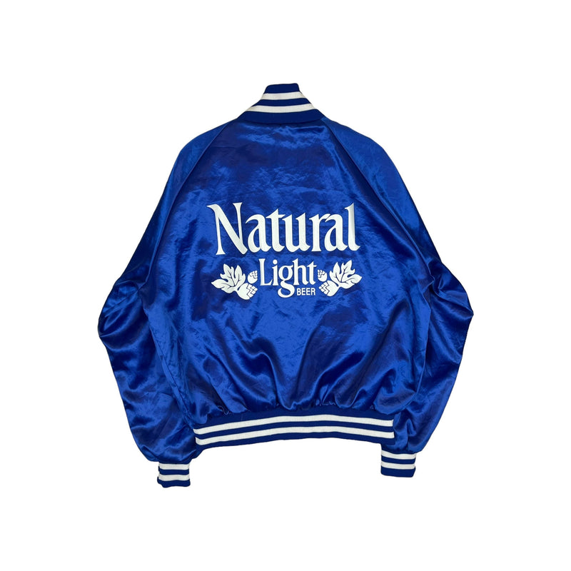 (90s) Natural Light Beer Satin Jacket