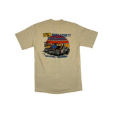 (1981) On the 8th Day God Created... Dirt Track Racing Beige T-Shirt L