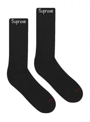 SP15247 Supreme Hanes Crew Sock (Single Pair) Black