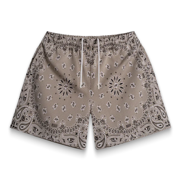 Bravest Studios Shorts Tan Paisley