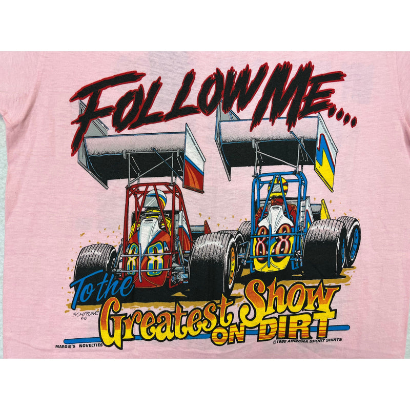 (1988) I'm Gonna Miss My Wife, Sprint Car Dirt Racing Pink T-Shirt