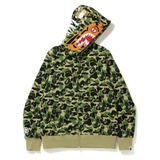 BAPE ABC Camo Tiger Full Zip Hoodie 'Green'