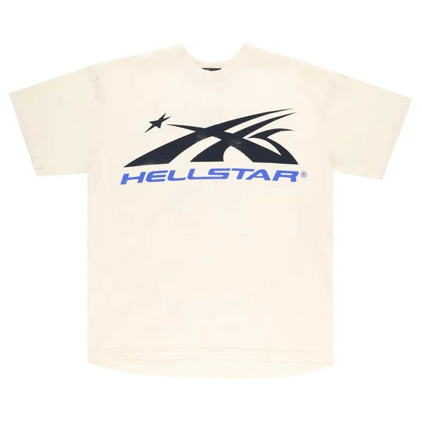 Hellstar Gel Sport Logo T-shirt White/Blue