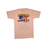 (1990) Hard On It, Sprint Car Racing Double Sided Peach T-Shirt