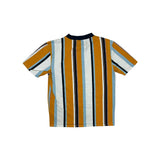(00s) Guess Embroidered Navy Vertical Striped T-Shirt