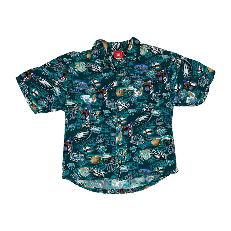 (00s) Philadelphia Eagles NFL Football Hawaiin Shirt