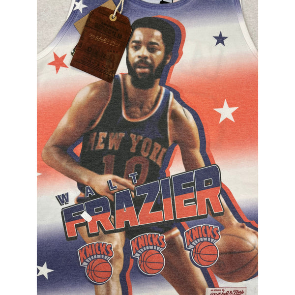 (modern) Walt Frazier Mitchell & Ness Knicks Big Print Tank Top (s)