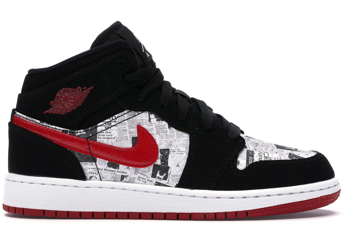 SP16323 Jordan 1 Mid Newspaper Air Times (GS)