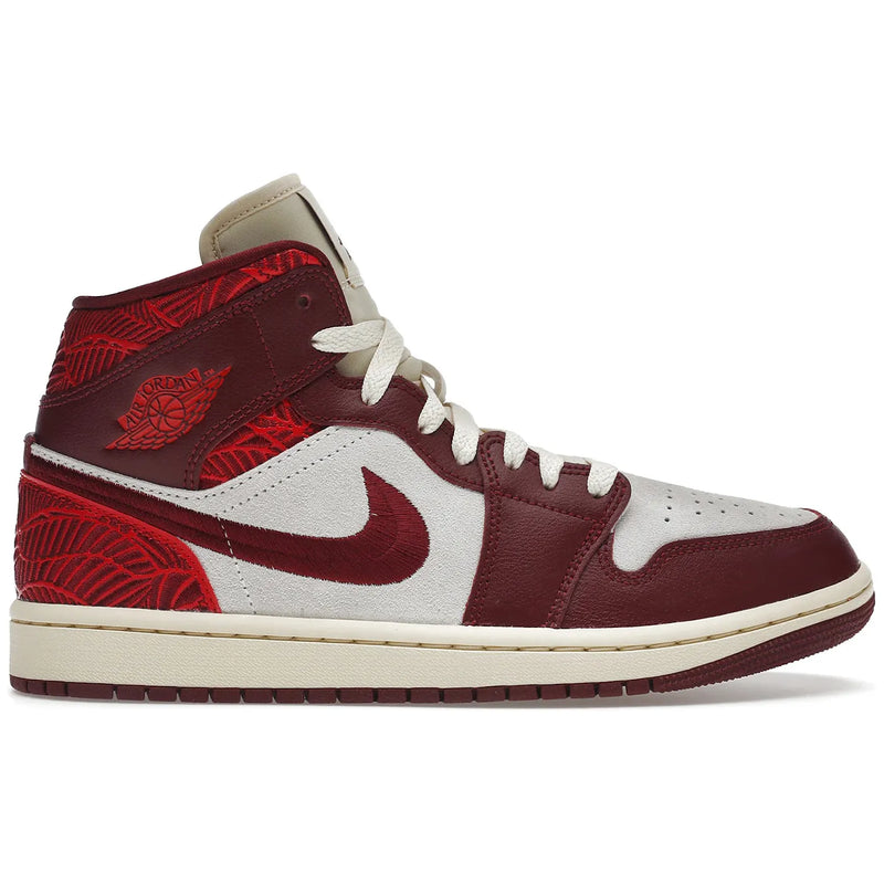 Jordan 1 Mid SE Tiki Leaf Team Red (Women's)