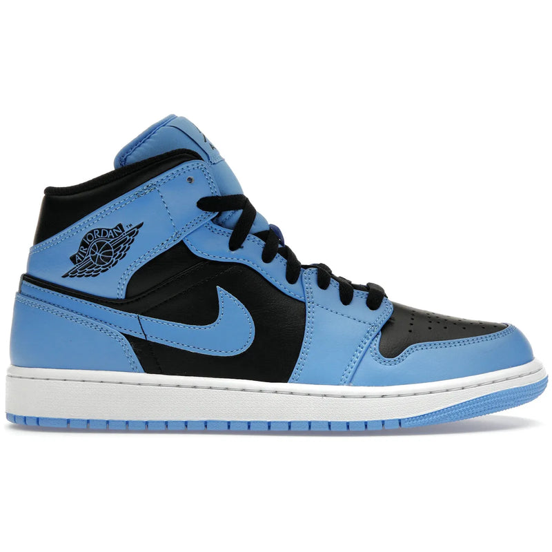 Jordan 1 Mid University Blue Black