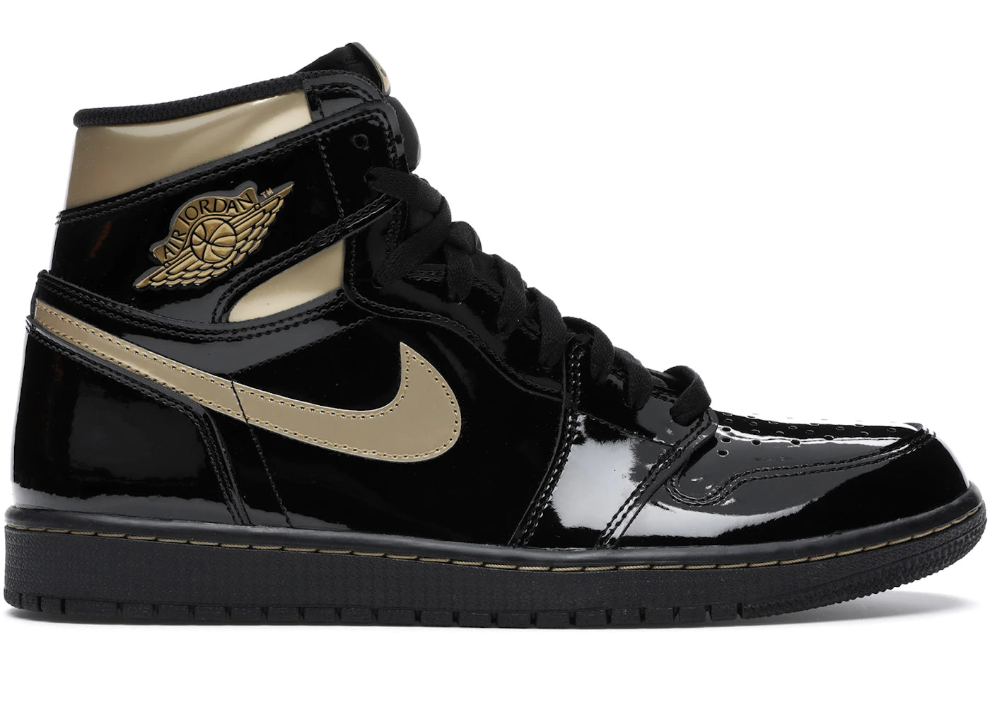 SP1224 Jordan 1 Retro High Black Metallic Gold (2020)