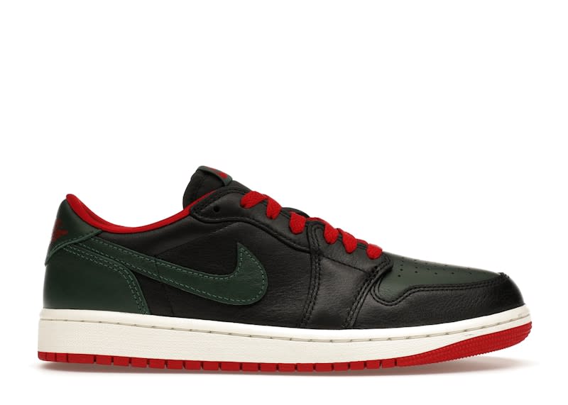 SP1426 Jordan 1 Retro Low OG Gorge Green Varsity Red (Women's)
