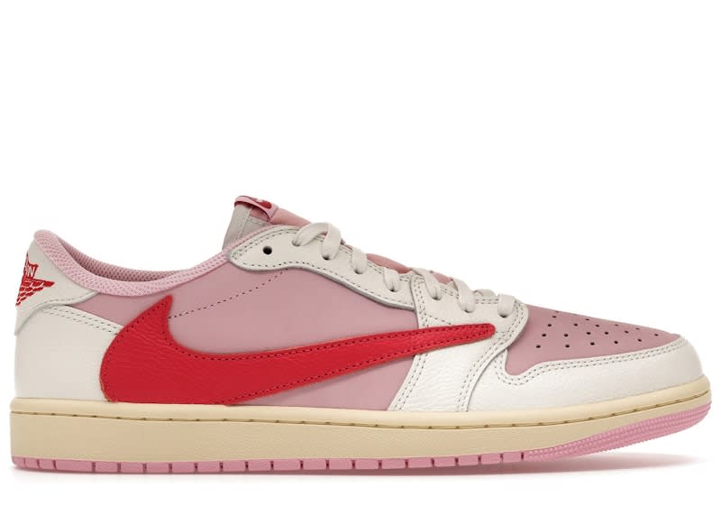 Jordan 1 Retro Low OG SP Travis Scott Sail Tropical Pink