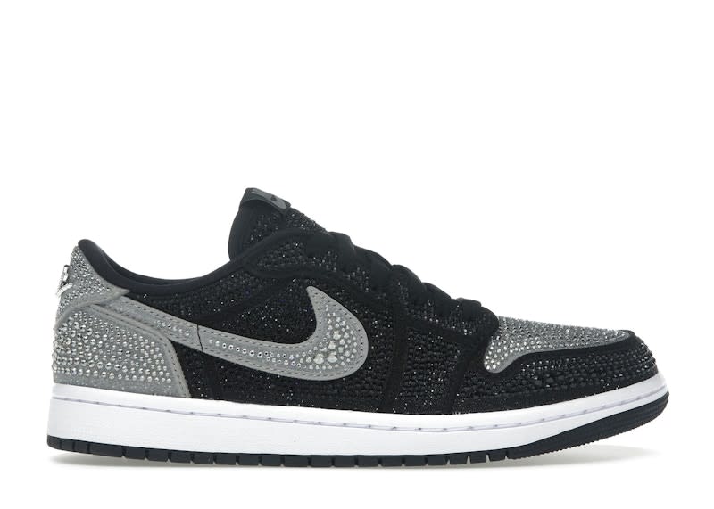 SP13253 Jordan 1 Retro Low OG Swarovski Stealth (Women's)