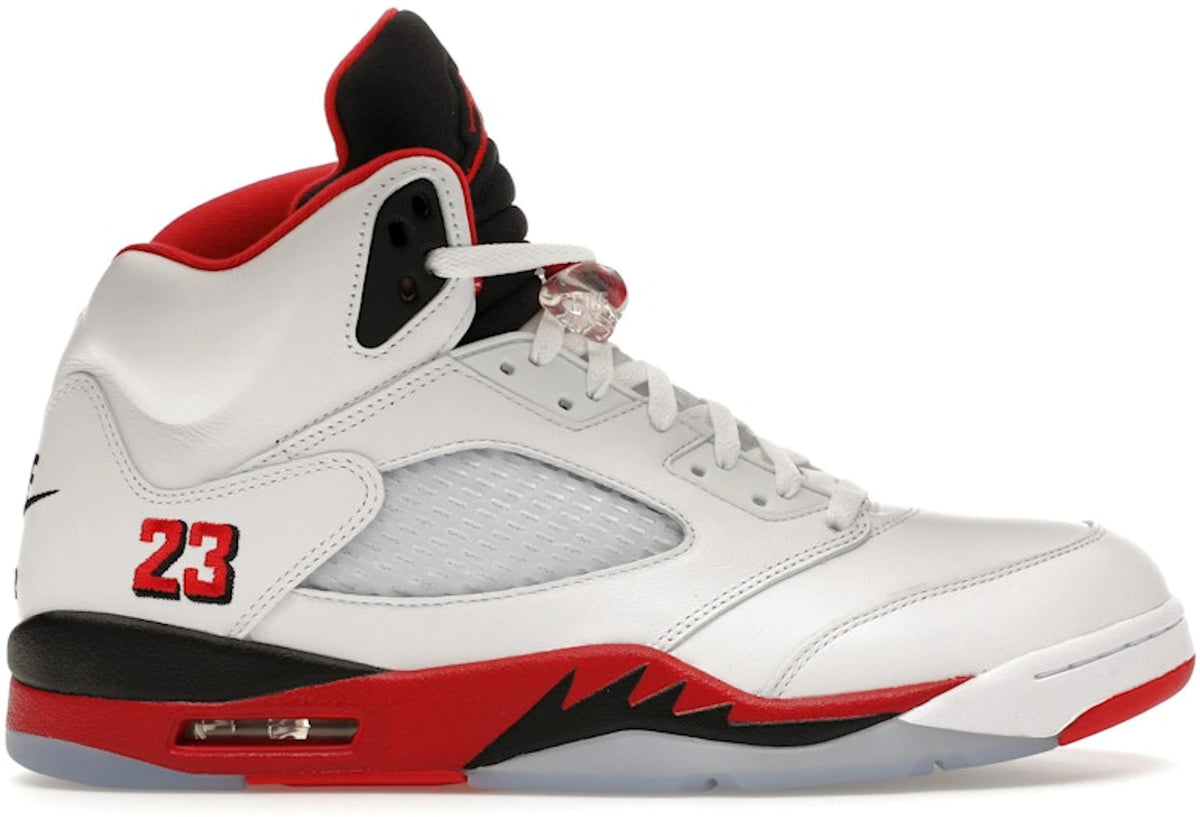 SP18671 Jordan 5 Retro Fire Red Black Tongue (2025)