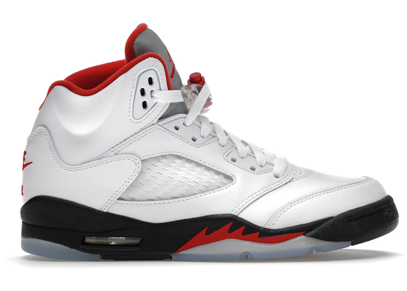 SP536 Jordan 5 Retro Fire Red Silver Tongue (2020) (GS)