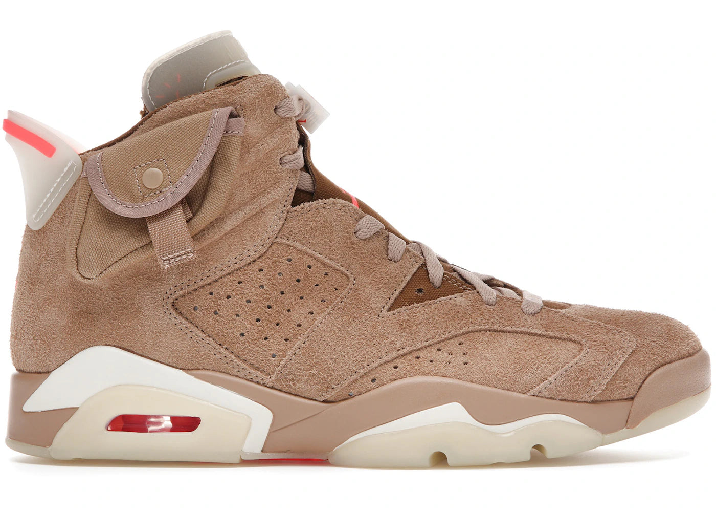 SP7101 Jordan 6 Retro Travis Scott British Khaki