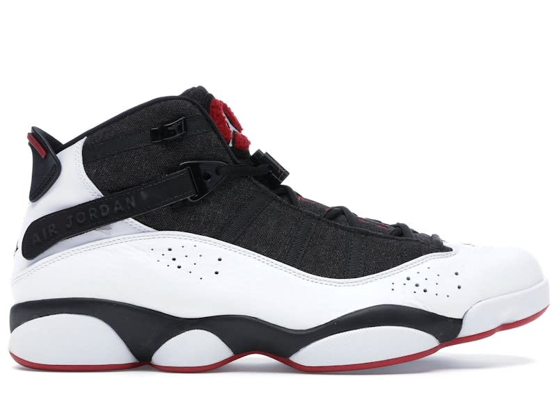 SP4690 Jordan 6 Rings Black White Gym Red