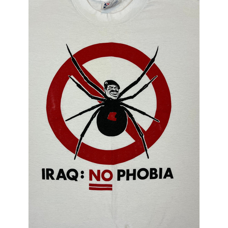 (90s) Saddam Hussein Iraq War Political Cartoon T-Shirt