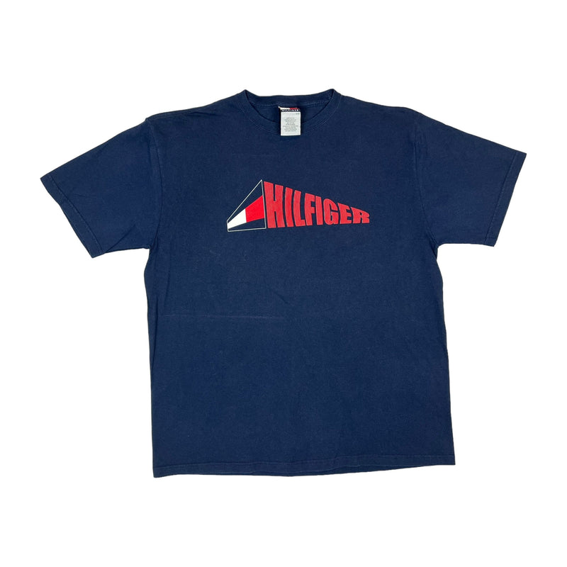 (90s) Tommy Hilfiger Angled Puff Print T-Shirt