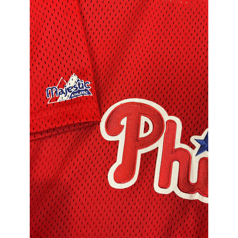 (90s) Philadelphia Phillies Majestic Mesh Practice Jersey