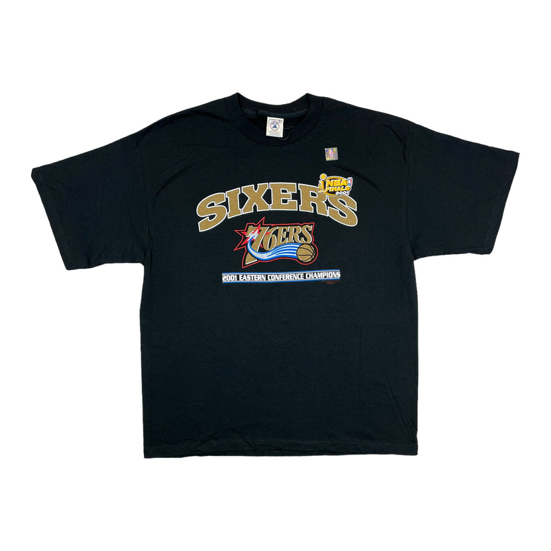 (2001) Philadelphia 76ers NBA Finals T-Shirt w/ Sticker