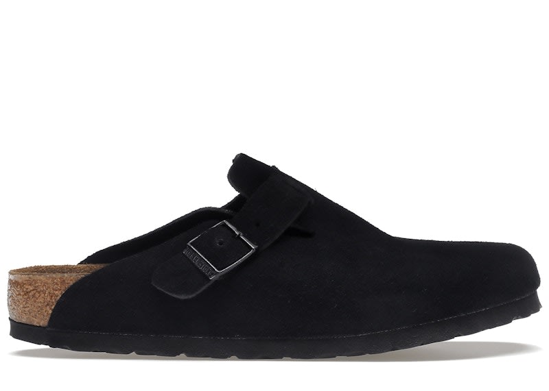 SP8994 Birkenstock Boston Soft Footbed Suede Black