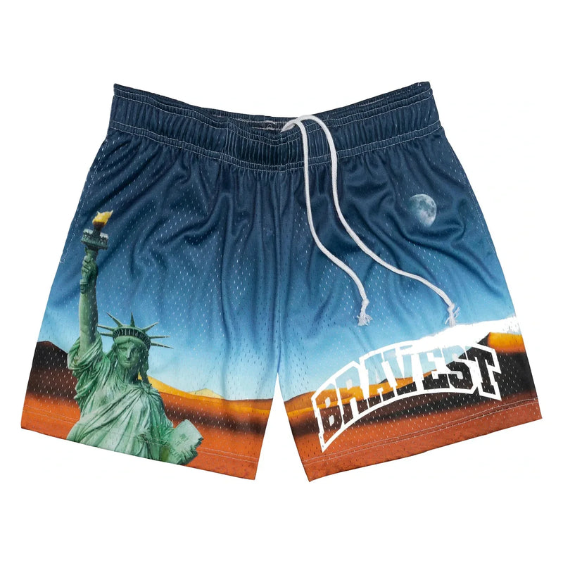 Bravest Studios Statue of Liberty Shorts Multi