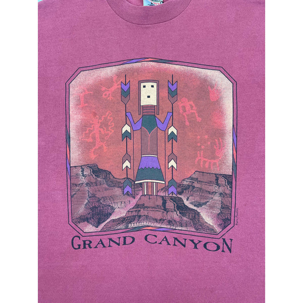 (90s) Grand Canyon Native American Tribal Art T-Shirt